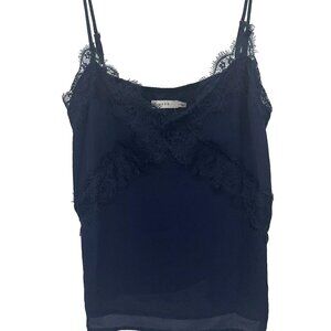 Lush Womens Size Large Navy Camisole Blouse Sleeveless NEW